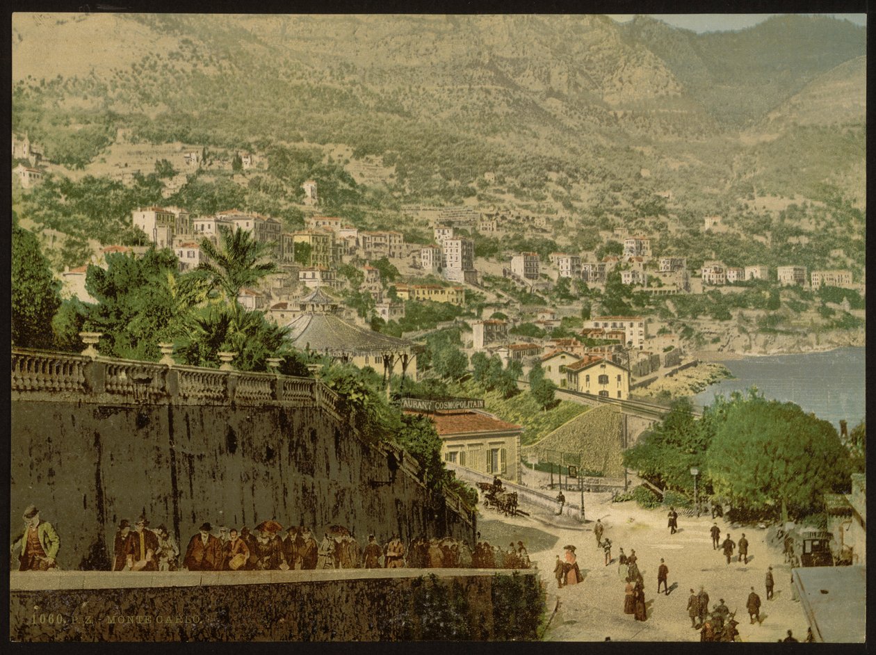 Vista geral, Monte Carlo, Riviera, Mônaco de Detroit Publishing Co.