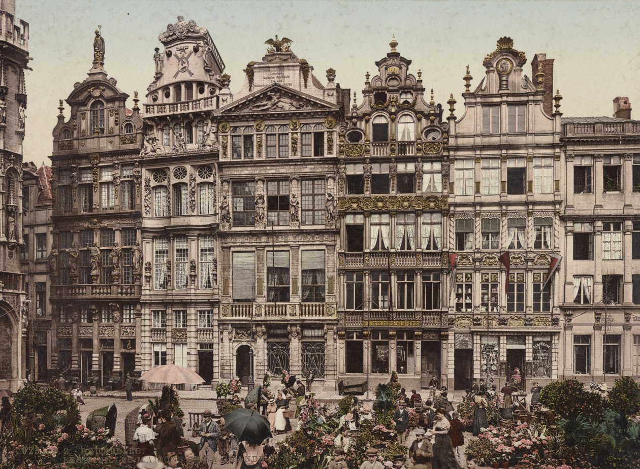 Grand Place, Bruxelas, c.1900 de Detroit Publishing Co.