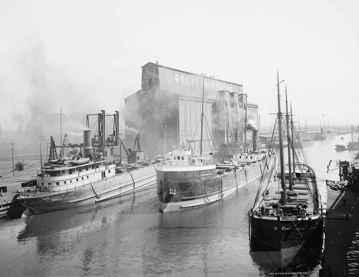Great Northern Elevator and Shipping, Buffalo, Nova Iorque de Detroit Publishing Co.