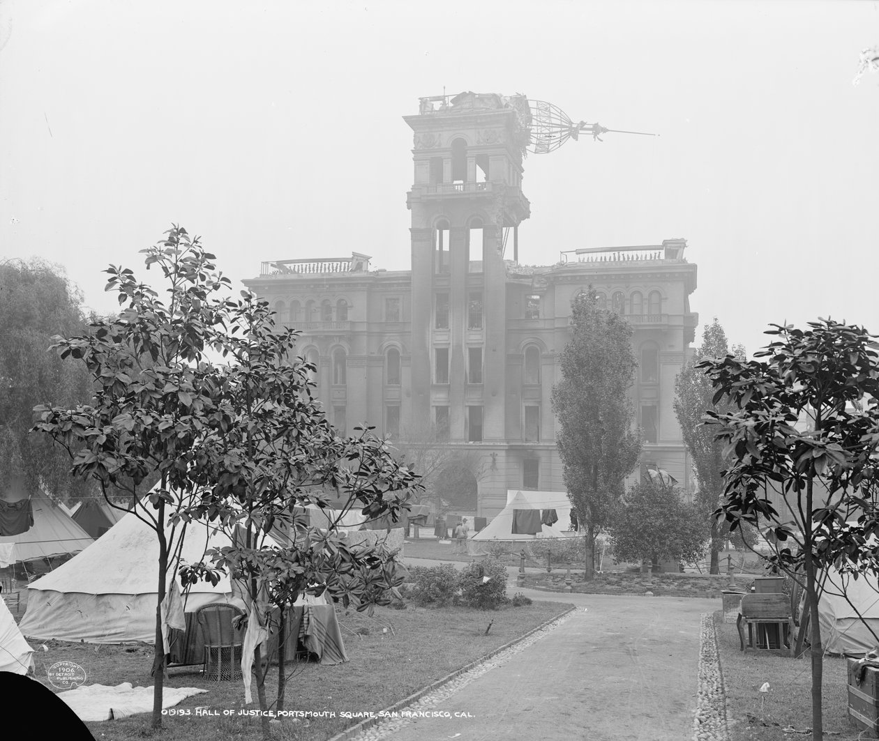 Salão da Justiça, Praça Portsmouth, São Francisco de Detroit Publishing Co.