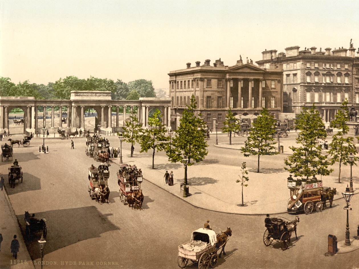 Hyde Park Corner, Londres, c.1890-1900 de Detroit Publishing Co.