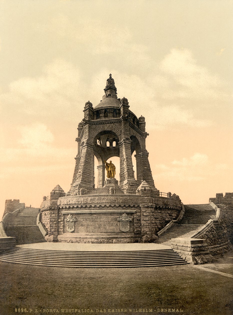 Monumento Kaiser Wilhelm, Vestfália, Alemanha, c.1900 de Detroit Publishing Co.