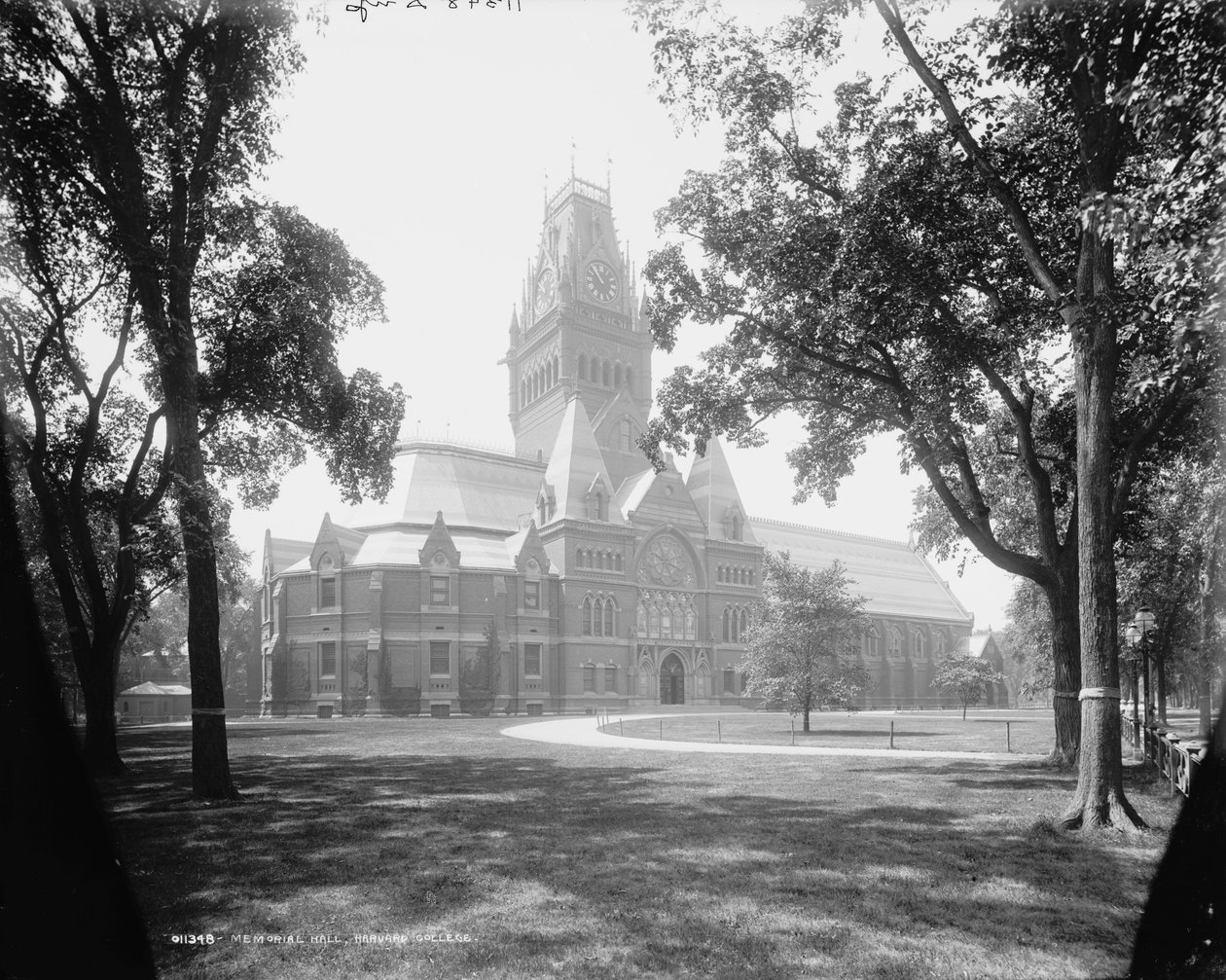 Memorial Hall, Harvard College, c.1899 de Detroit Publishing Co.