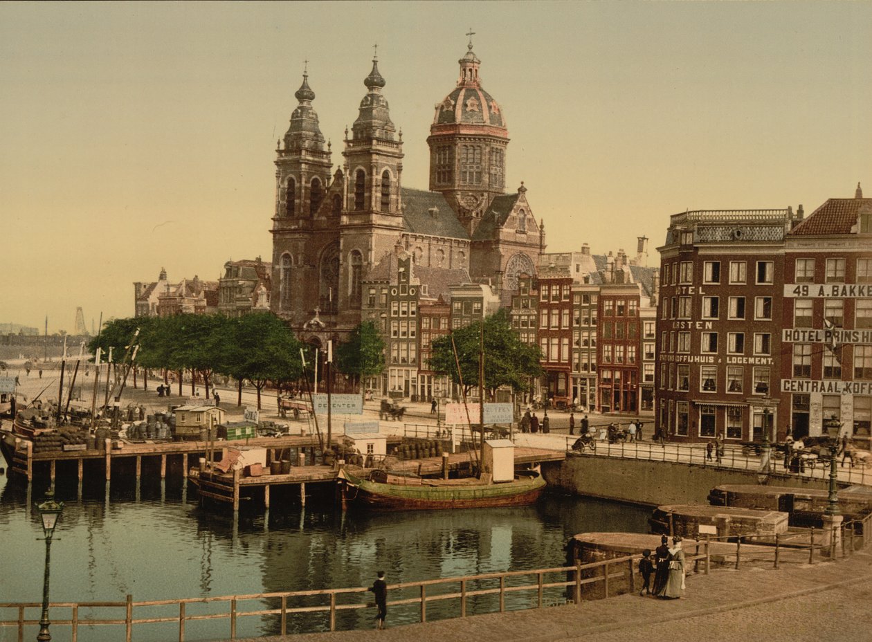 Nicolaaskerk, Amsterdã, 1890-90 de Detroit Publishing Co.