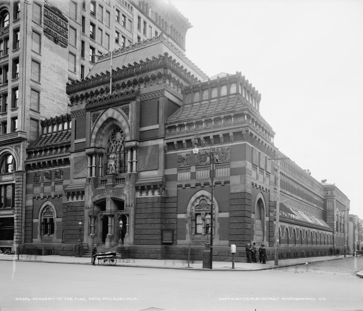 Pennsylvania Academy of Fine Arts, Philadelphia, Pennsylvania, c.1900 (foto a p/b) de Detroit Publishing Co.