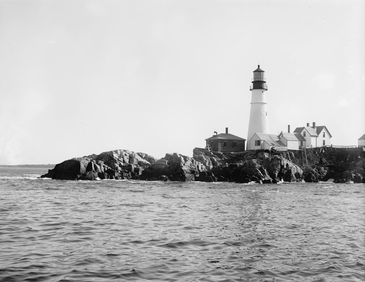 Luz principal de Portland, Portland, Maine, c.1900-10 de Detroit Publishing Co.