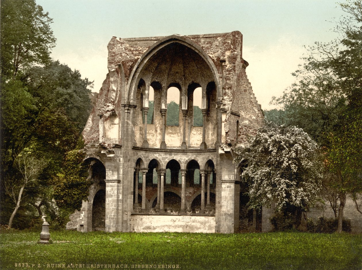 Ruínas da abadia de Heisterbach, Renânia do Norte-Vestfália, Alemanha, c.1900 de Detroit Publishing Co.
