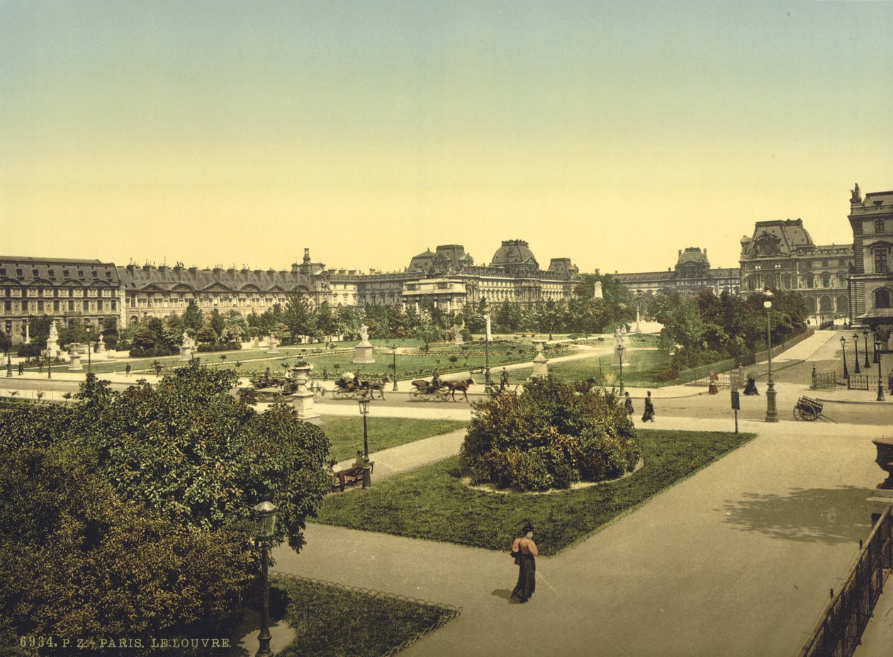 O Louvre, Paris, c.1890-1900 de Detroit Publishing Co.