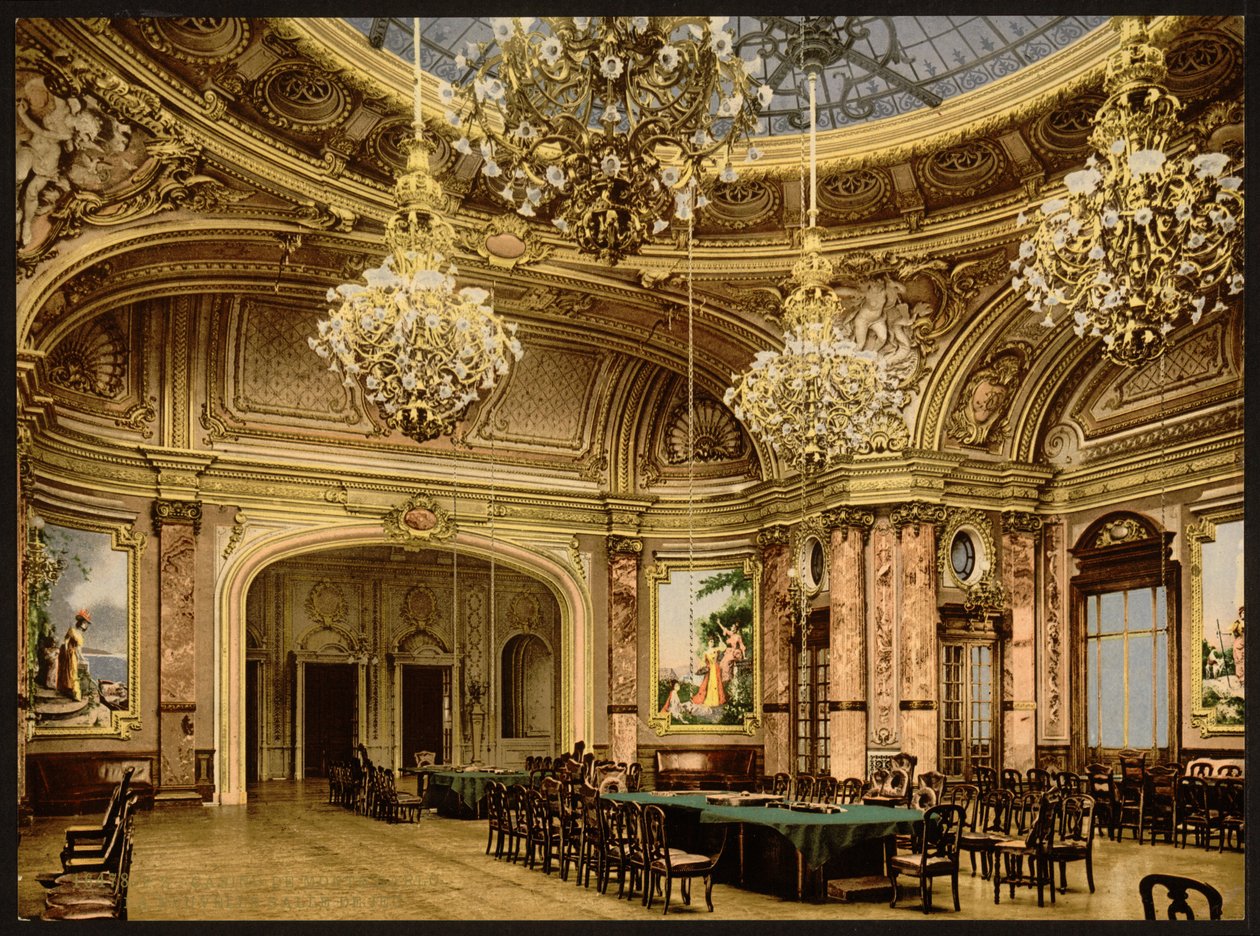 The New Gambling Room, Monte Carlo, Riviera, Mônaco de Detroit Publishing Co.