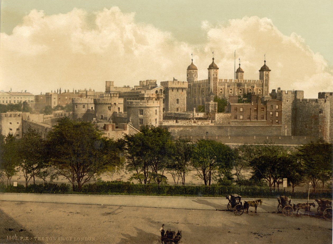 A torre de Londres, c.1890-1900 de Detroit Publishing Co.