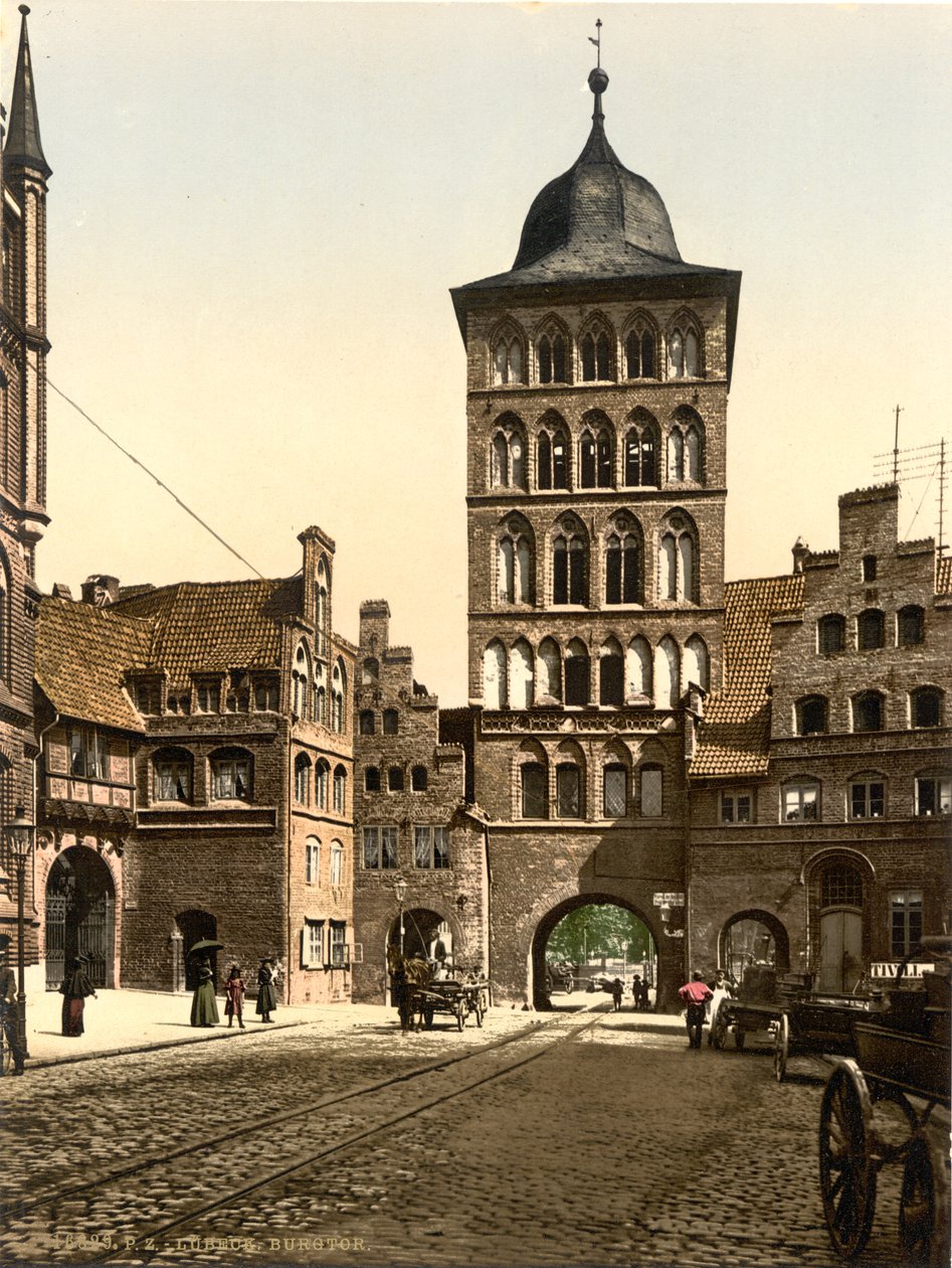 Tower Arch, Lubeck, Alemanha, c.1900 de Detroit Publishing Co.