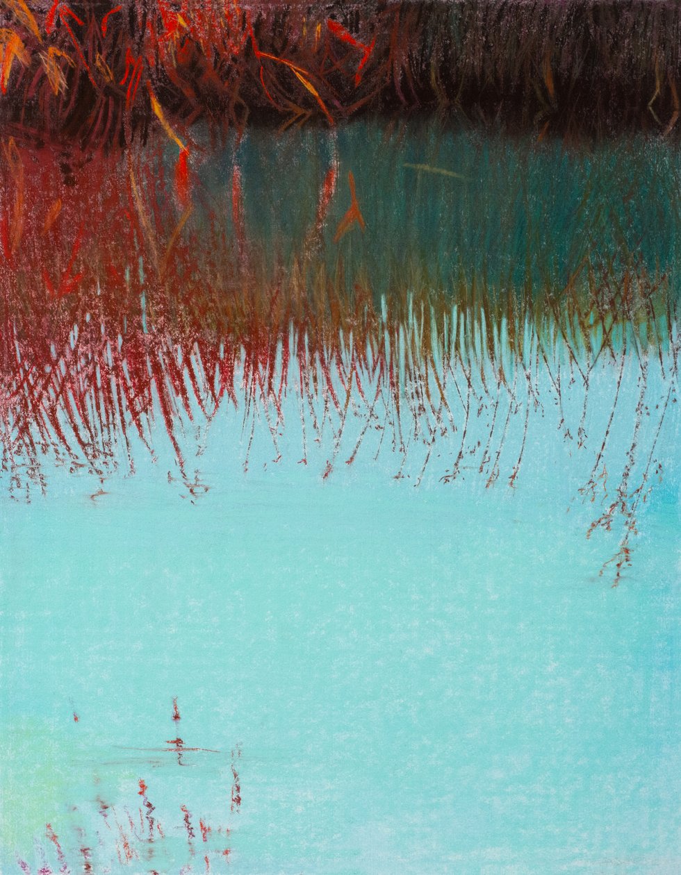 Salgueiro vermelho 3b, 2021 (pastel sobre papel) de Diana Jahns