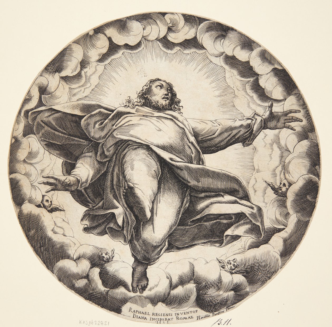 Ascensão de Cristo de Diana Scultori