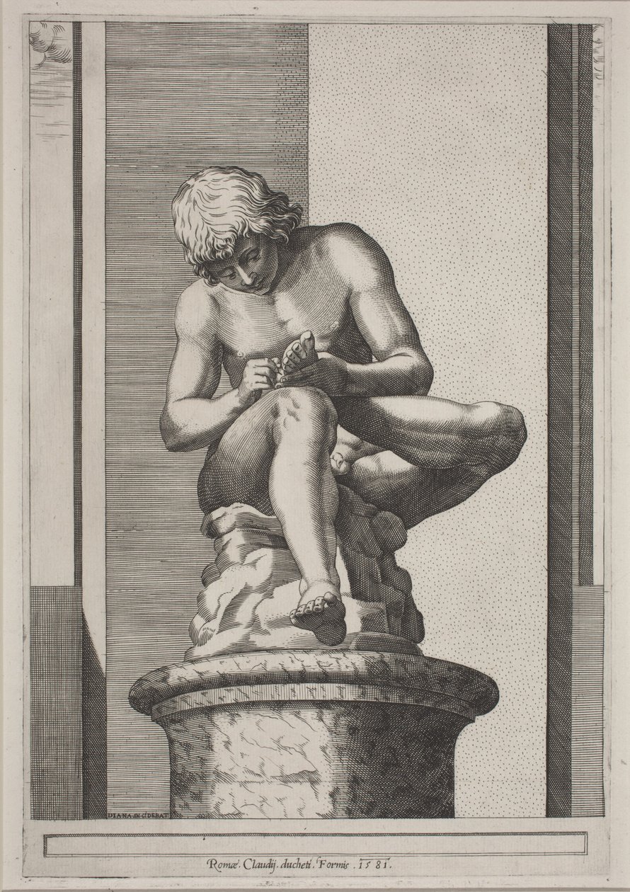 Oh Spinario de Diana Scultori