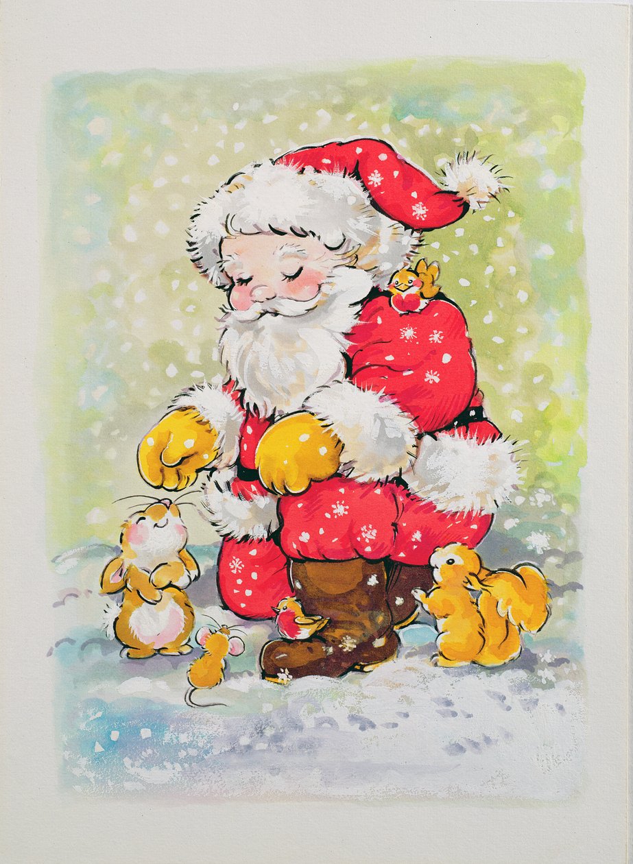 Pai natal com animais de Diane Matthes