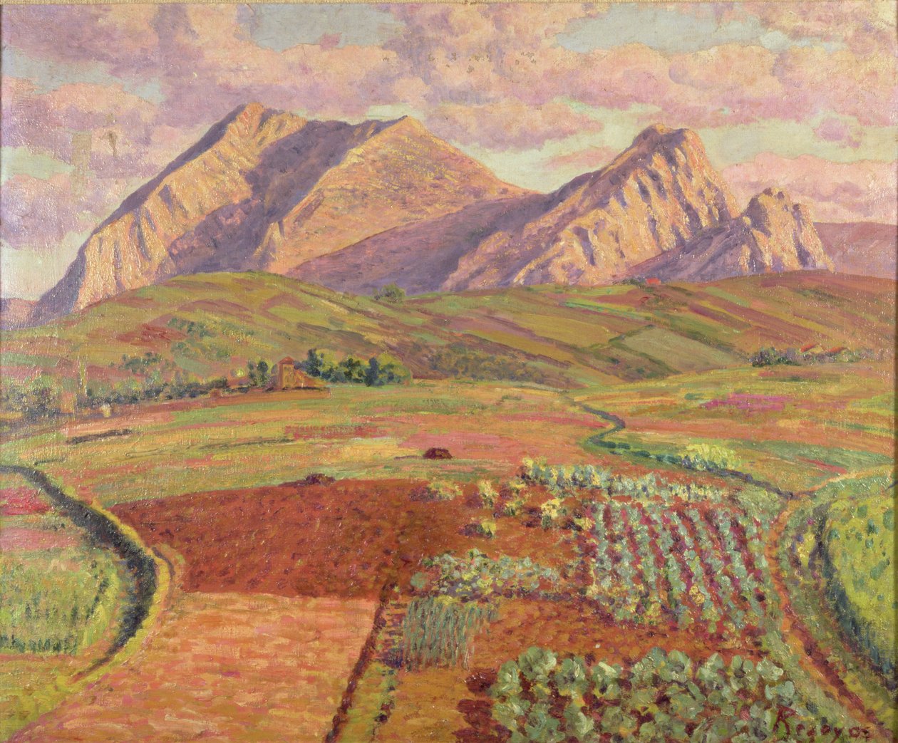 Paisagem (óleo sobre tela) de Diario or Dario de Regoyos y Valdes