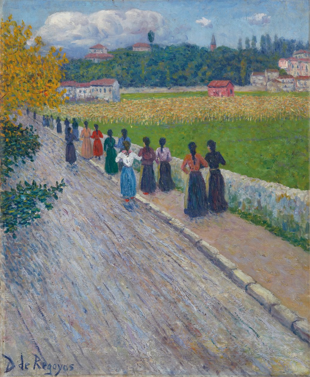Saindo da fábrica, 1902 de Diario or Dario de Regoyos y Valdes