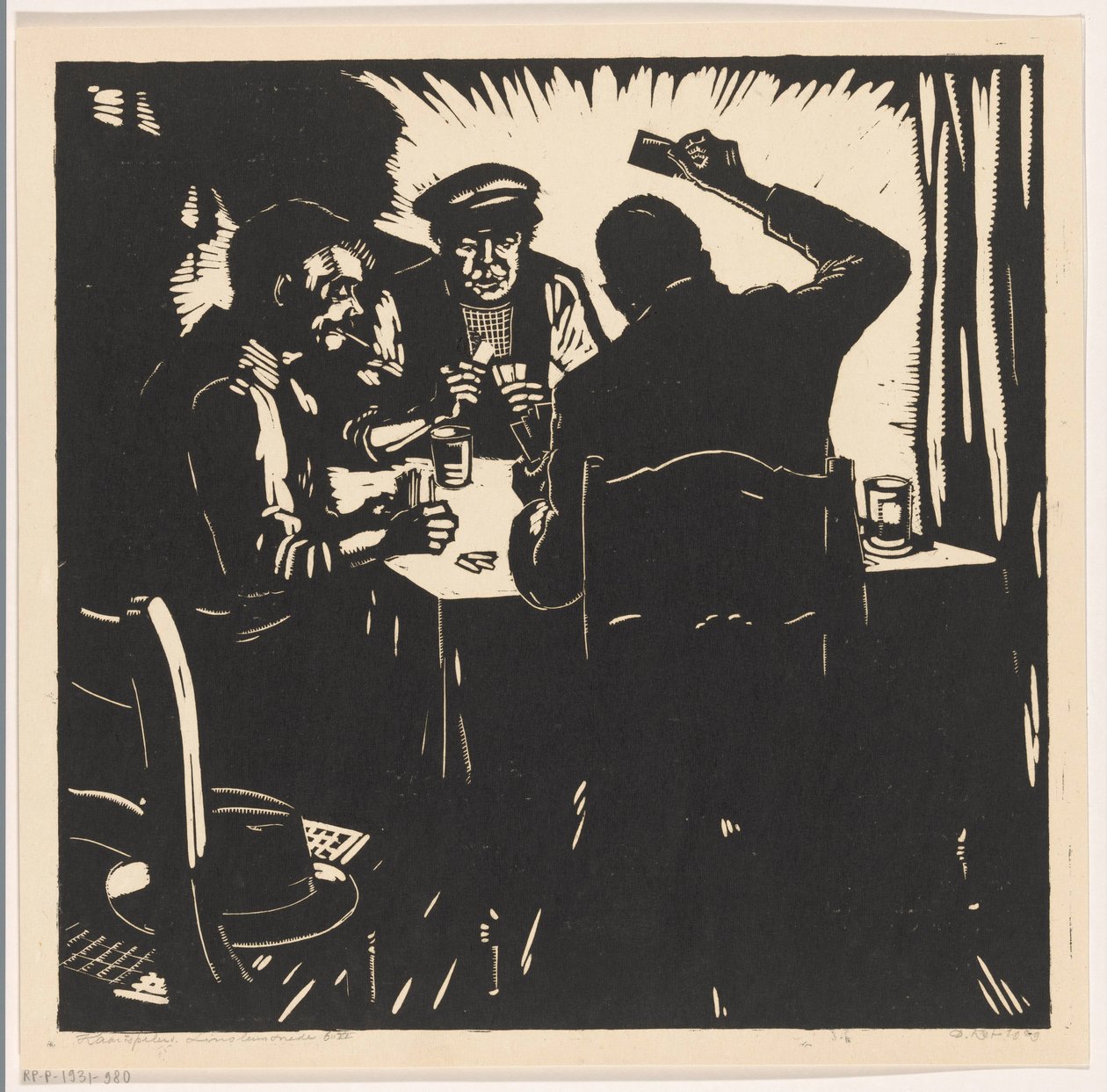 Jogadores de cartas de Dick Ket (signed by artist)