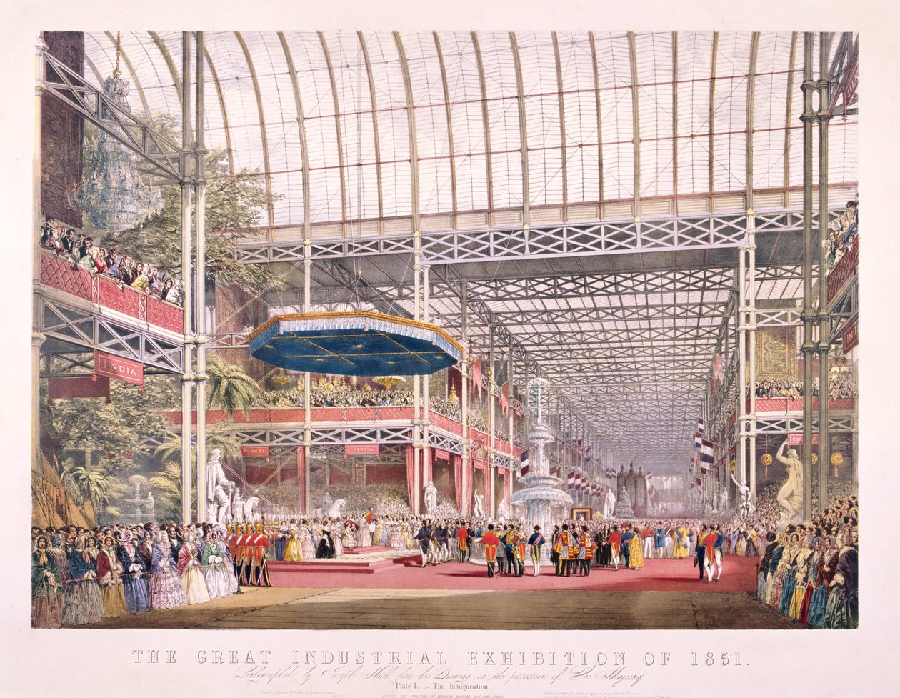 Grande Exposição, Crystal Palace, Hyde Park, Londres, 1851 de Dickinson Brothers