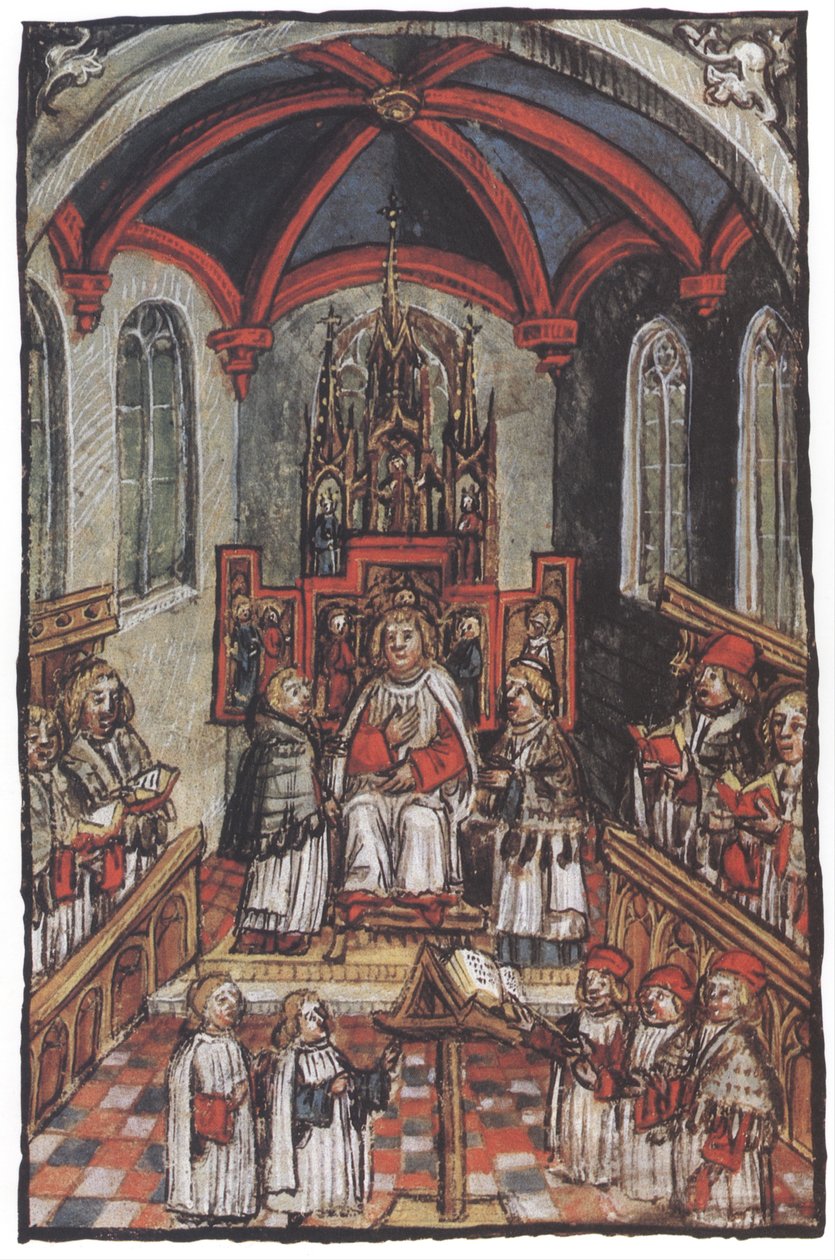 Disputa diocesana Constança de 1474 de Diebold Schilling the Younger