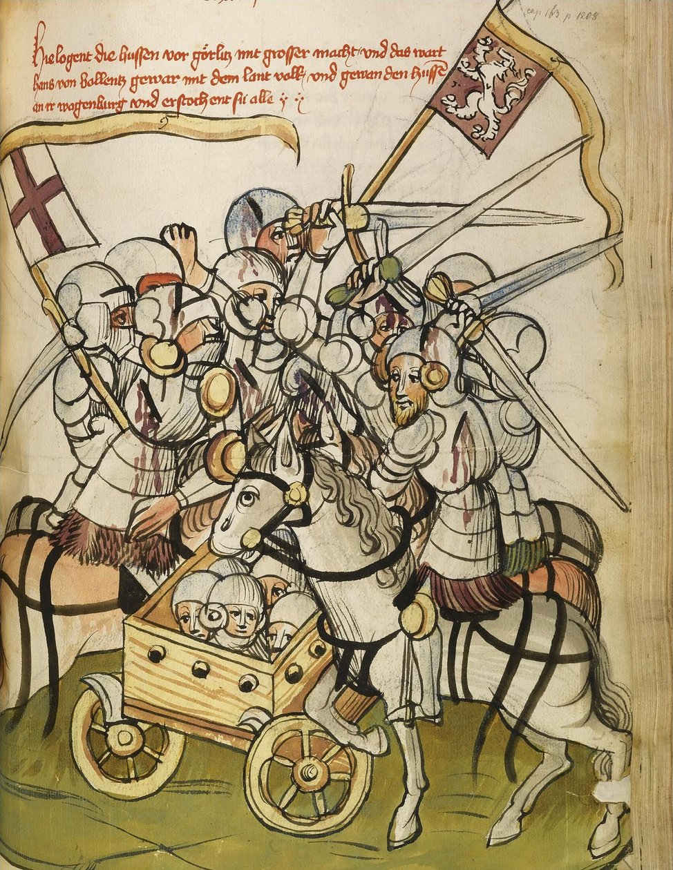 Guerra Hussita De: A vida e os tempos do imperador Sigismundo por Eberhard Windeck, c. 1450 de Diebold, Lauber