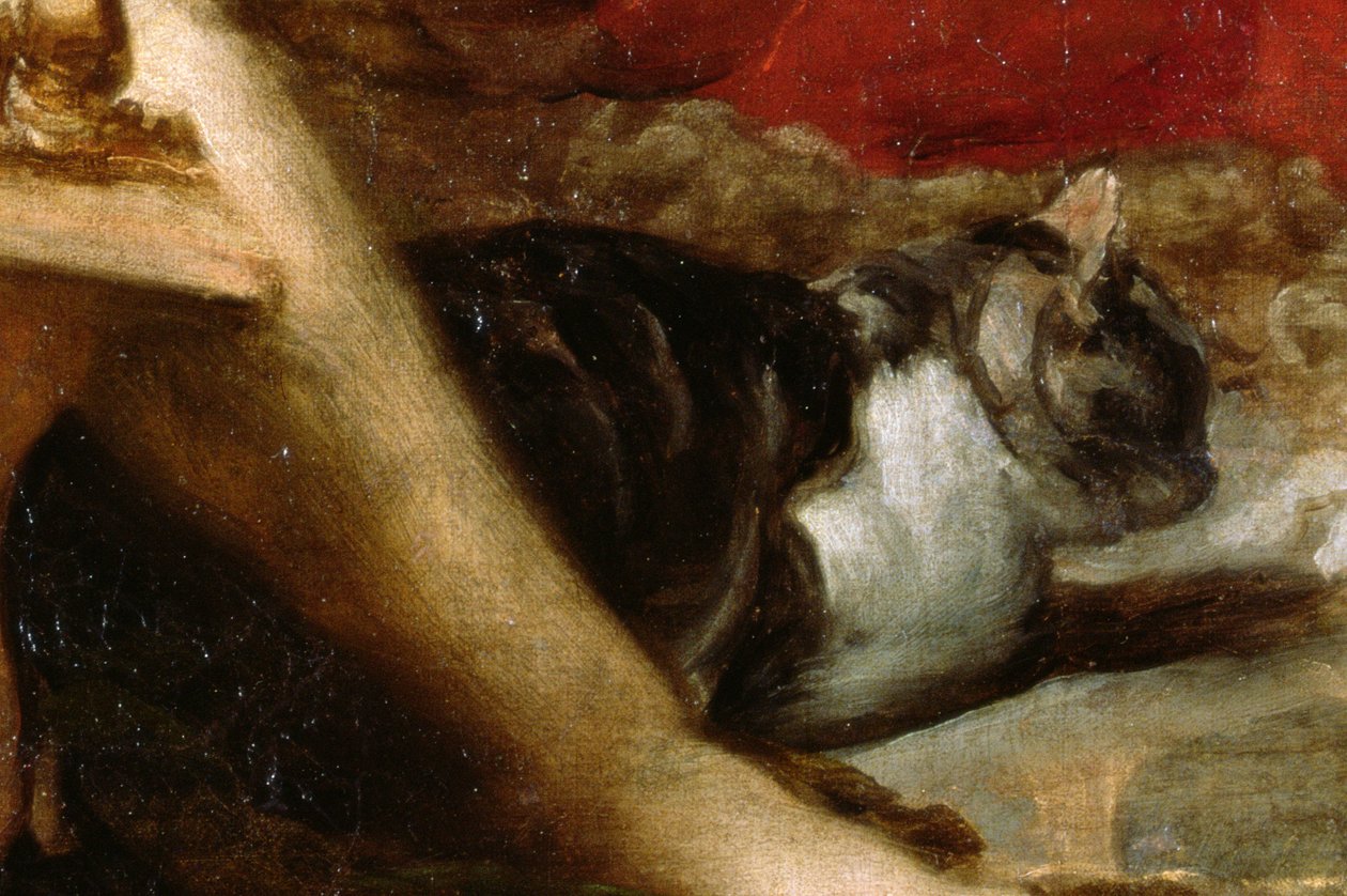 A Fábula de Arachne, ou Os Spinners, c.1657 óleo sobre tela detalhe de 36741 de Diego Velázquez