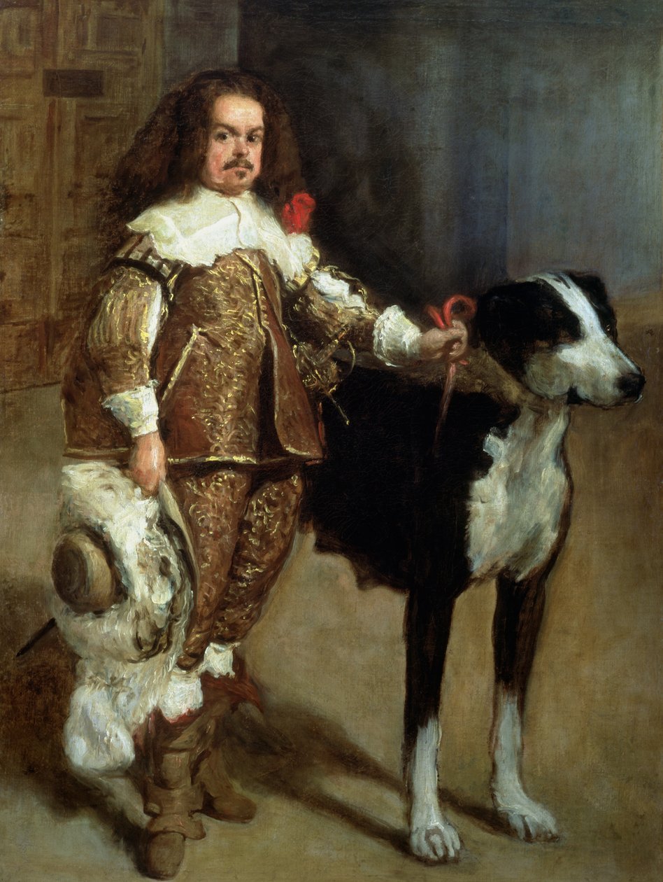 Um Buffoon às vezes e incorretamente chamado Antonio The Englishman de Diego Velázquez