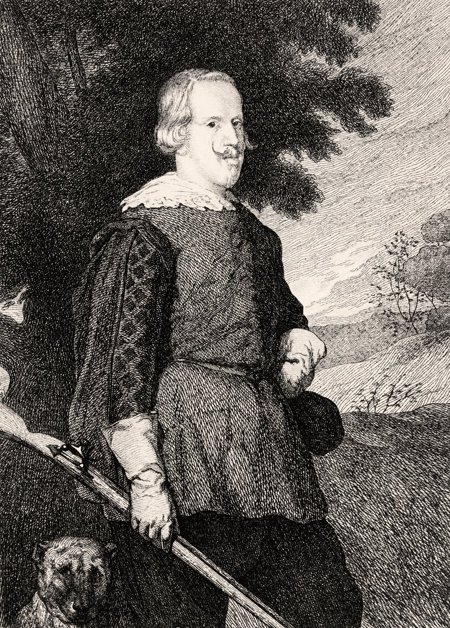 Felipe IV em traje de caça de Diego Velázquez
