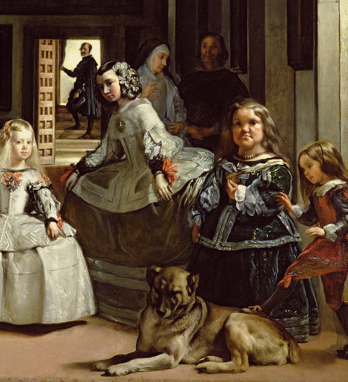 Las Meninas ou A Família de Filipe IV, c.1656 (detalhe de 405) de Diego Velázquez