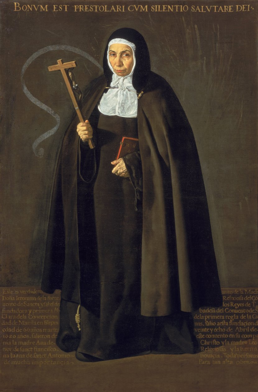 Madre Maria Jeronima de la Fuente, 1620 de Diego Velázquez