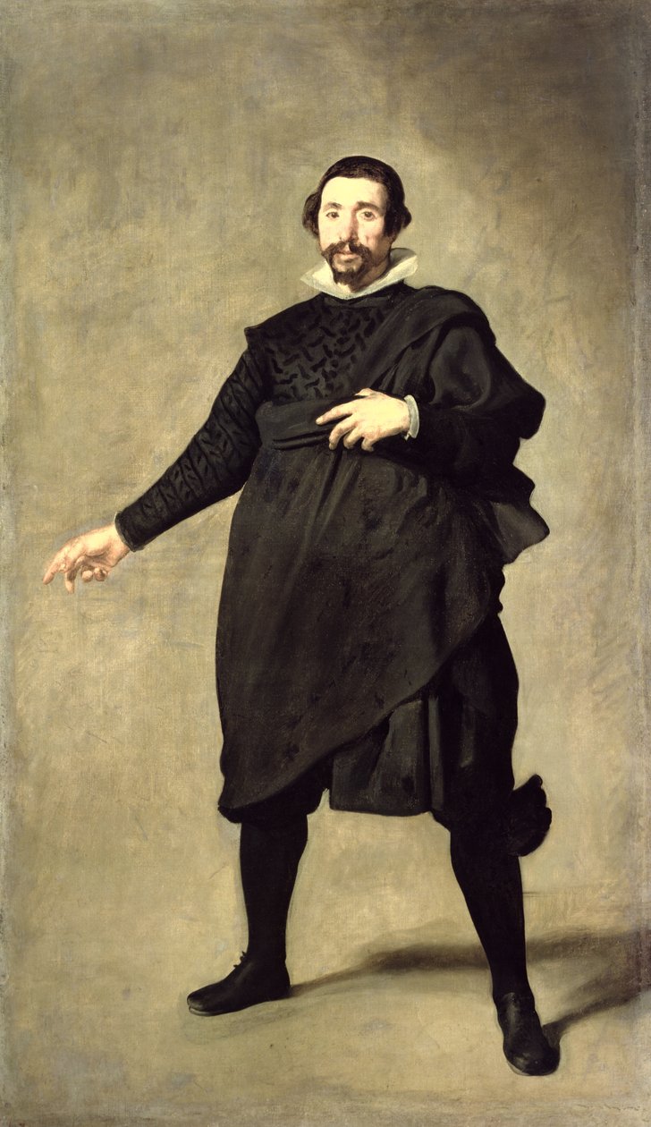 Retrato do Bufão Pablo de Valladolid, c.1632 de Diego Velázquez