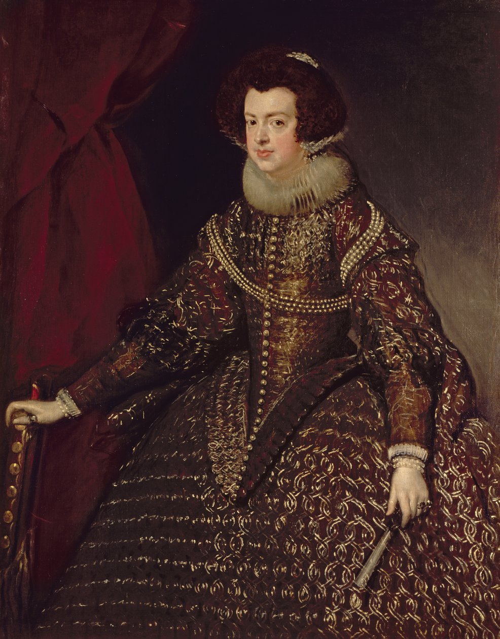 Rainha Isabella de Espanha (1602-44), esposa de Filipe IV (1605-65), 1632 de Diego Velázquez