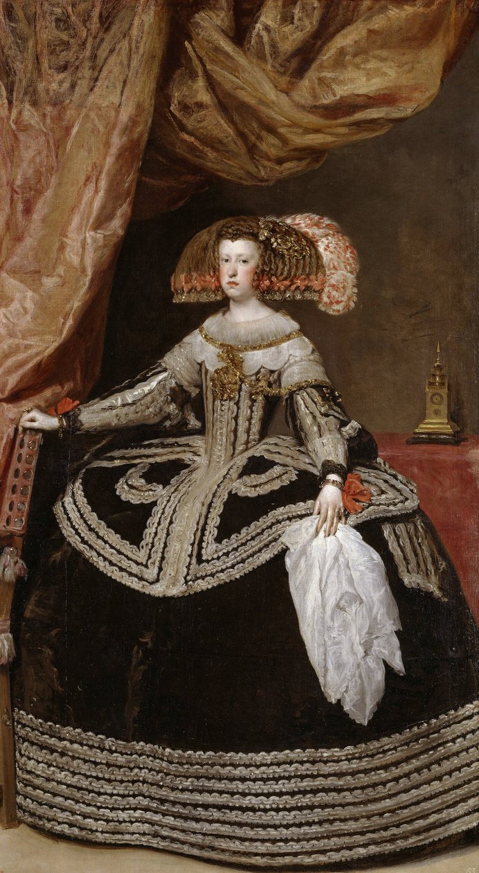 Rainha Maria Anna (1634-96) da Áustria, 1652 de Diego Velázquez