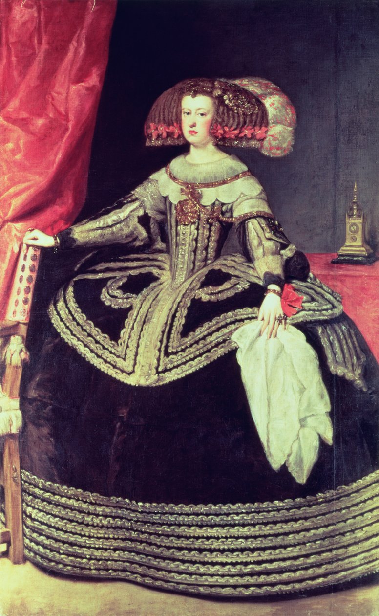 Rainha Mariana da Áustria (1635-96) c.1653 de Diego Velázquez