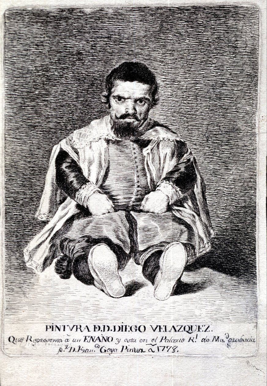 O anão Sebastián de Morra na Corte de Felipe IV de Diego Velázquez