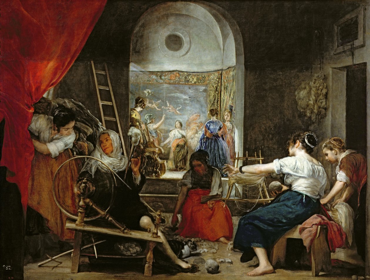 The Spinners, ou The Fable of Arachne, 1657 (para detalhes, ver 36741) de Diego Velázquez
