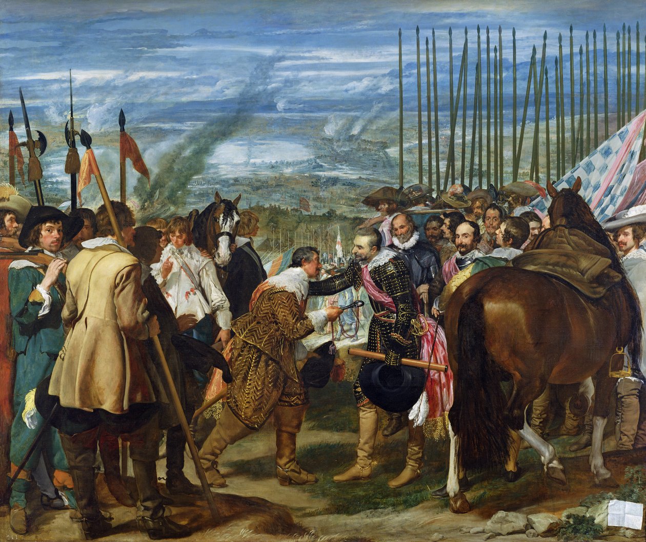 A rendição de Breda, 1625, c.1635 (ver também 68345) de Diego Velázquez