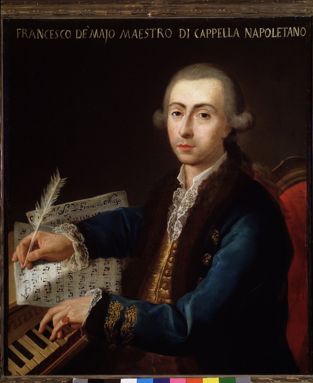 Retrato de Gian Francesco de Majo (1732-1770) Compositor italiano de Diego Pesco
