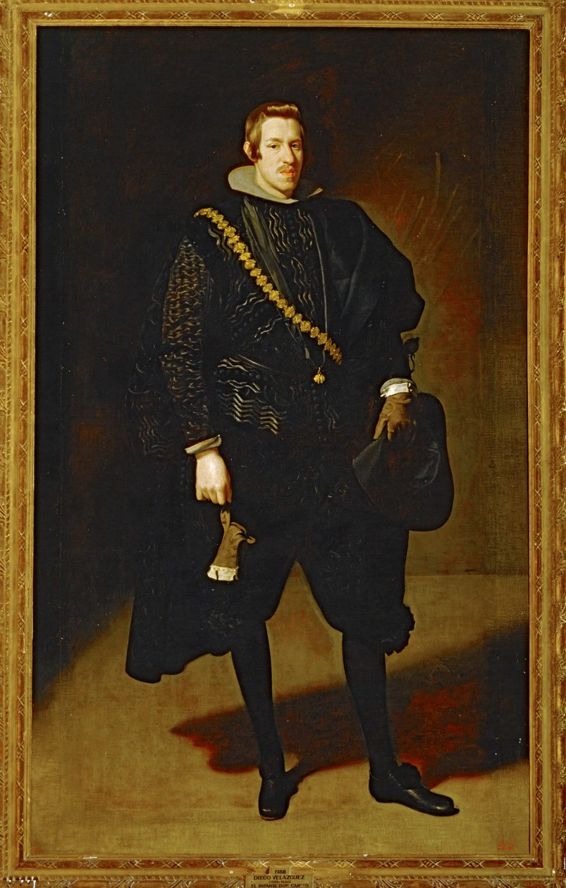 Dom Carlos, Infante de Espanha, filho de Filipe II ... (pintura sobre tela) de Diego Rodriguez de Silva y Velazquez