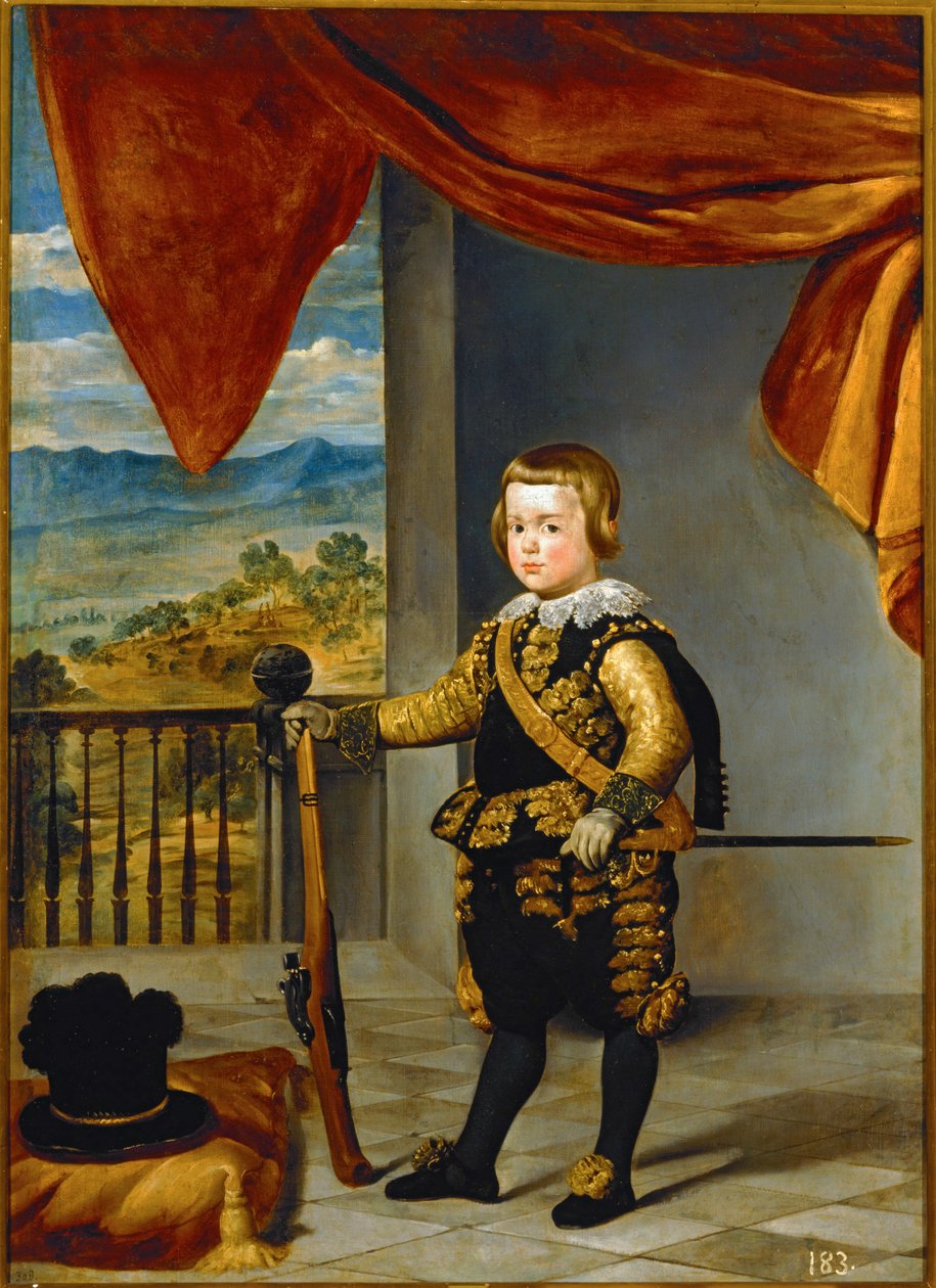 O Infante Baltasar Carlos ... (pintura sobre tela) de Diego Rodriguez de Silva y Velazquez