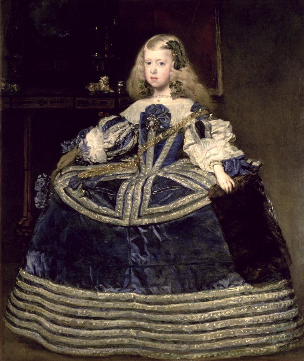 Infanta Margarita Teresa em um vestido azul de Diego Velázquez