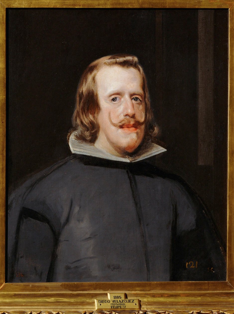 Rei Felipe IV de Espanha ... (pintura sobre tela) de Diego Rodriguez de Silva y Velazquez