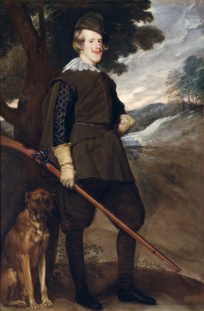 Filipe IV em traje de caça de Diego Velázquez