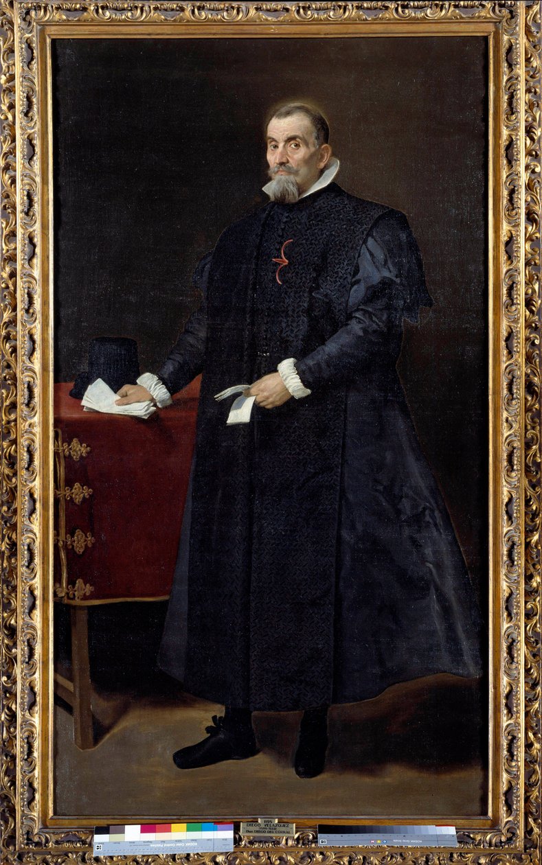 Retrato de Diego De Corral e Arellano, ouvinte do Conselho Superior de Castela (1570-1632). Pintura de Diego Rodriguez de Silva y Velasquez (1599-1660) de Diego Velázquez