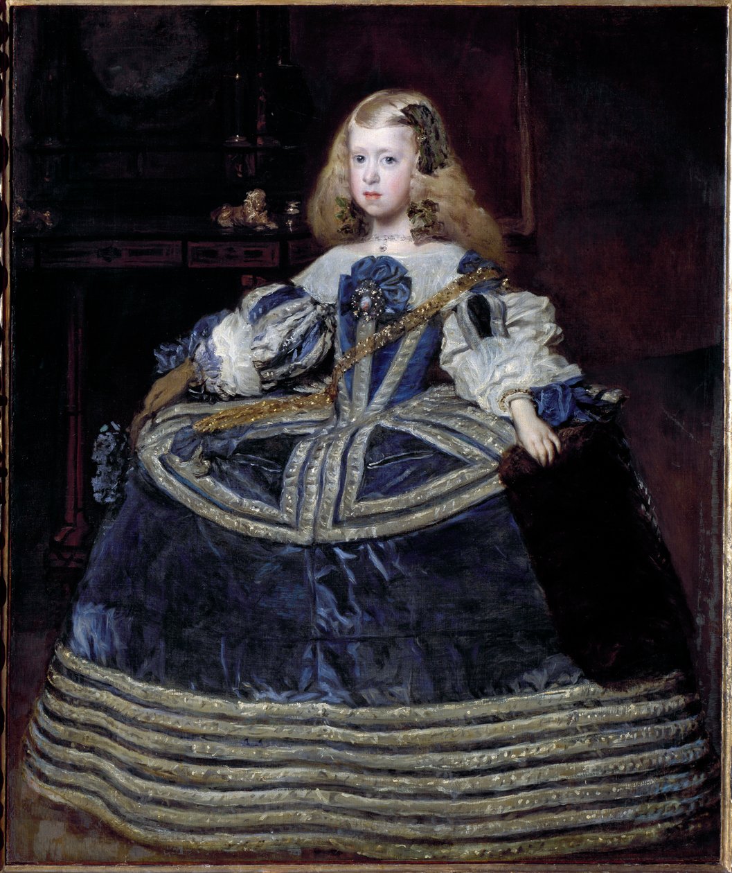 Retrato de Magaret Theresa, infanta de Espanha e Imperatriz do Sacro Império Romano (óleo sobre tela de Diego Velázquez