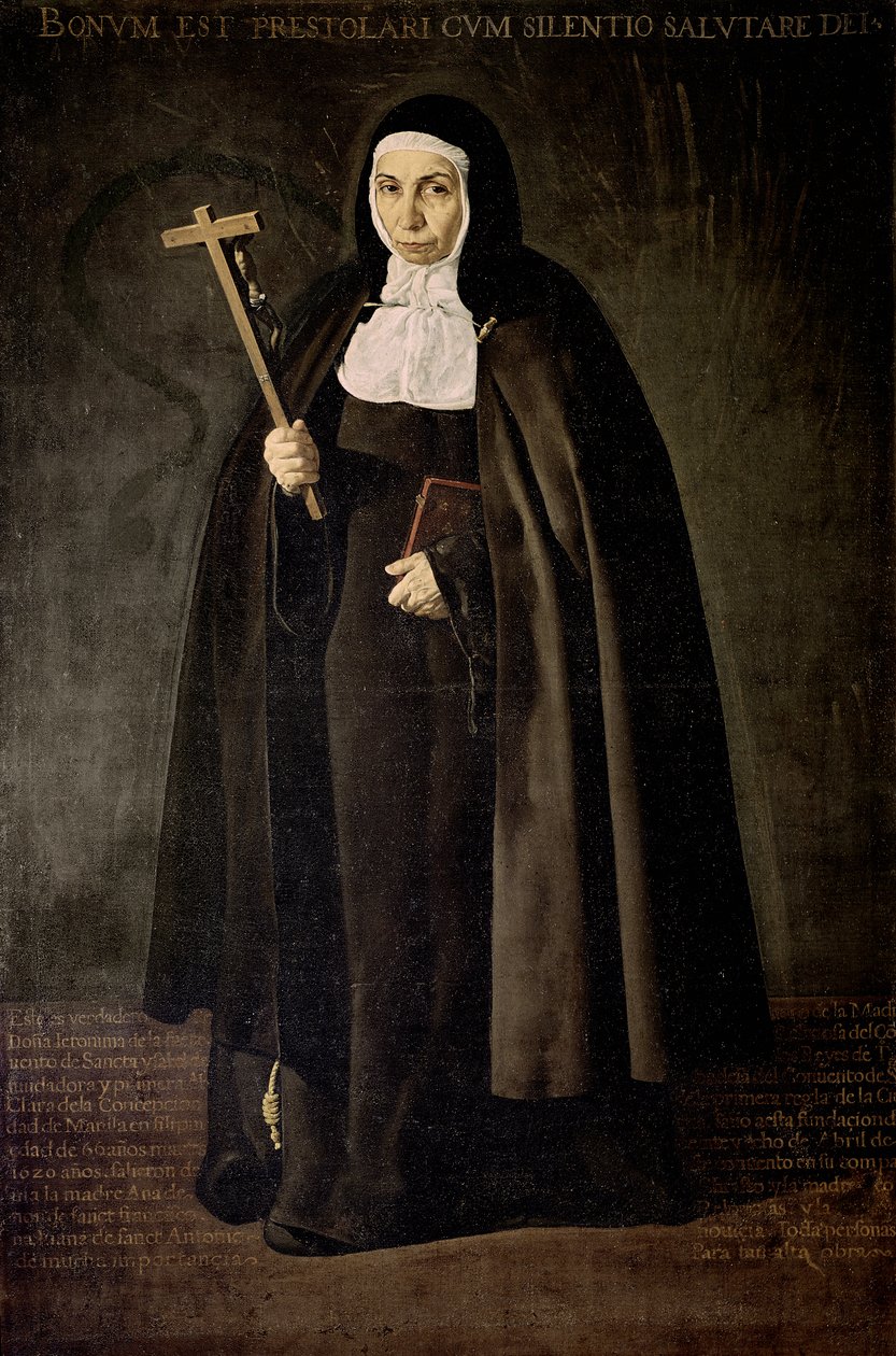 Retrato da Madre Jeronima de la Fuente de Diego Rodriguez de Silva y Velazquez