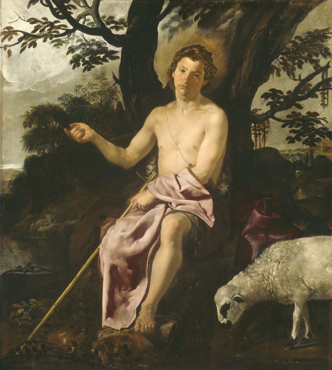 São João Batista no Deserto, c.1622 de Diego Velázquez