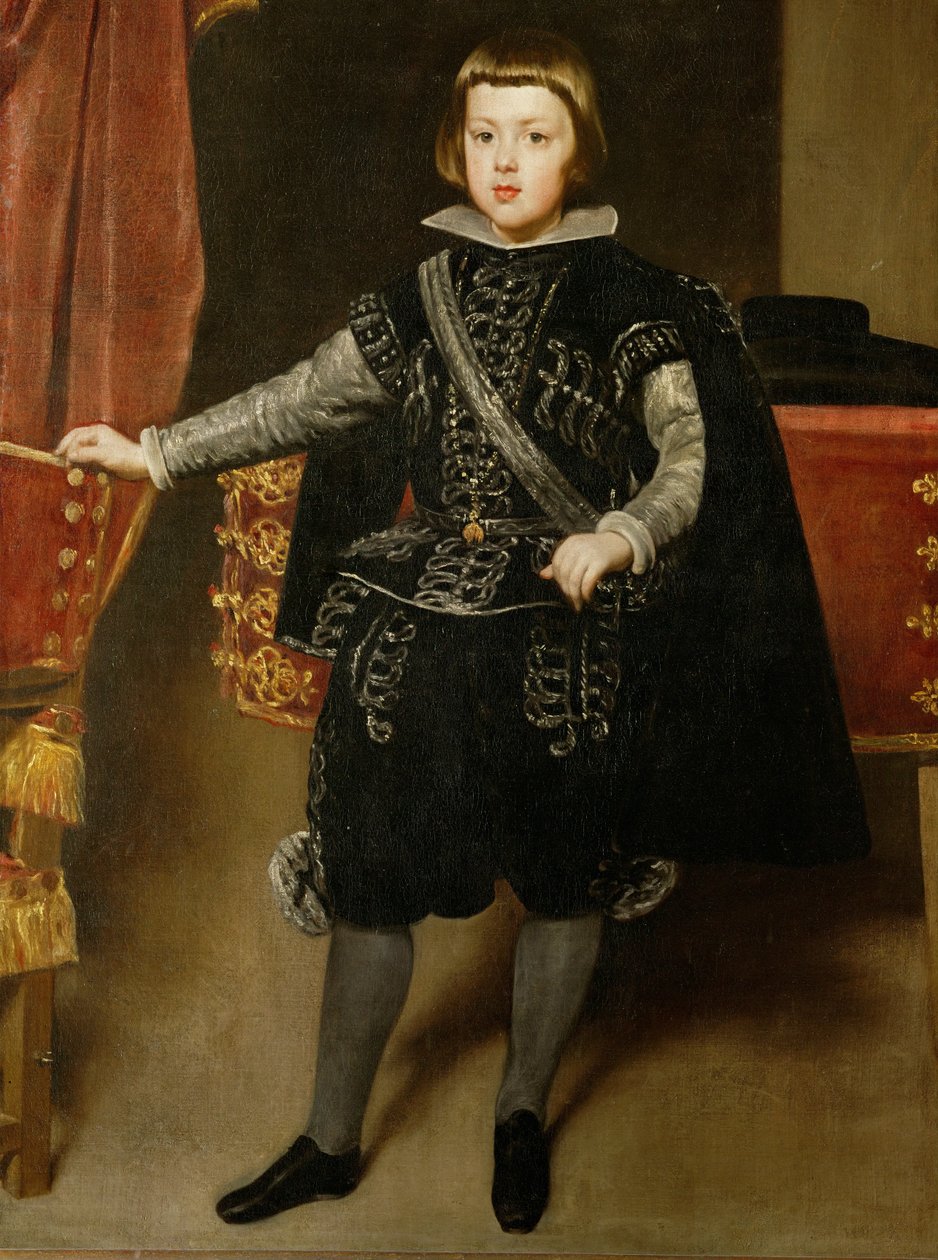 O Infante Baltasar Carlos, filho único do rei Filipe IV de Espanha e de sua mulher Isabel ... (pintura sobre tela) de Diego Rodriguez de Silva y Velazquez