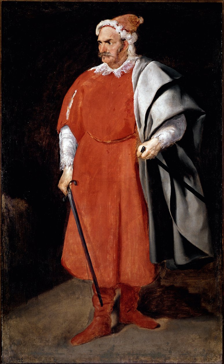 O Jester Barbarroja (óleo sobre tela de Diego Velázquez