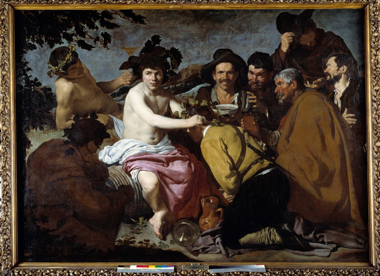 O triunfo de Baco ou “” Os bêbados ”” pintura de Diego Rodriguez de Silva y Velasquez de Diego Velázquez